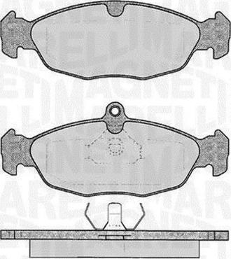 Magneti Marelli 363916060208 - Kit pastiglie freno, Freno a disco autozon.pro