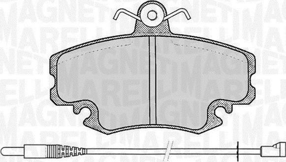 Magneti Marelli 363916060203 - Kit pastiglie freno, Freno a disco autozon.pro