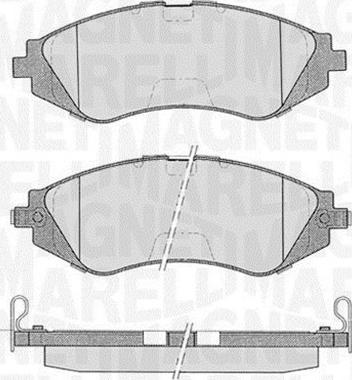 Magneti Marelli 363916060207 - Kit pastiglie freno, Freno a disco autozon.pro