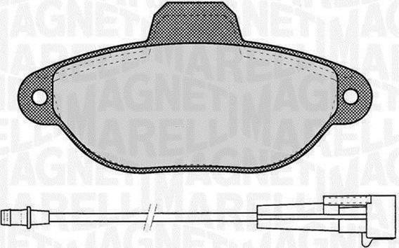 Magneti Marelli 363916060217 - Kit pastiglie freno, Freno a disco autozon.pro