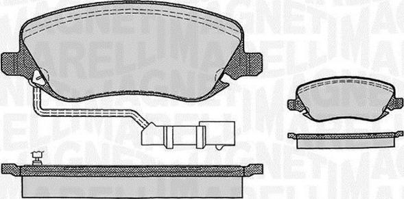 Magneti Marelli 363916060289 - Kit pastiglie freno, Freno a disco autozon.pro