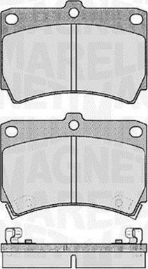 Magneti Marelli 363916060286 - Kit pastiglie freno, Freno a disco autozon.pro