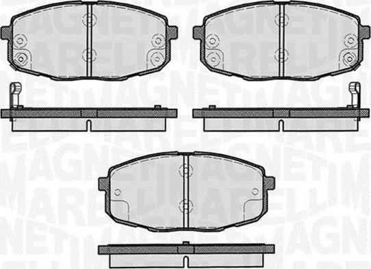 Magneti Marelli 363916060281 - Kit pastiglie freno, Freno a disco autozon.pro