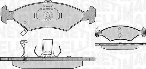 Magneti Marelli 363916060287 - Kit pastiglie freno, Freno a disco autozon.pro