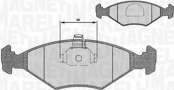 Magneti Marelli 363916060235 - Kit pastiglie freno, Freno a disco autozon.pro