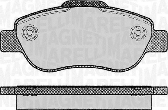 Magneti Marelli 363916060236 - Kit pastiglie freno, Freno a disco autozon.pro