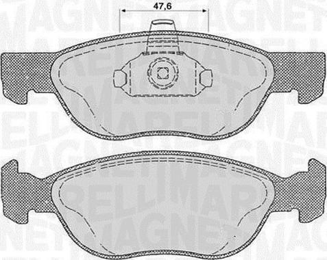 Magneti Marelli 363916060238 - Kit pastiglie freno, Freno a disco autozon.pro