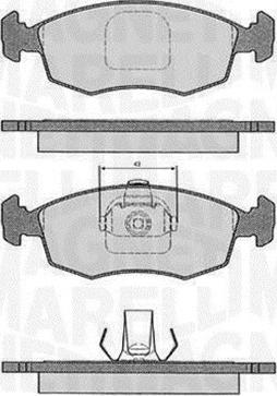 Magneti Marelli 363916060233 - Kit pastiglie freno, Freno a disco autozon.pro