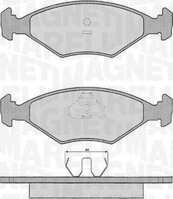 Magneti Marelli 363916060229 - Kit pastiglie freno, Freno a disco autozon.pro