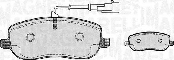 Magneti Marelli 363916060224 - Kit pastiglie freno, Freno a disco autozon.pro