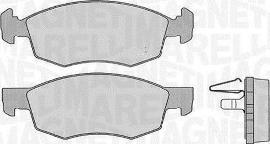 Magneti Marelli 363916060227 - Kit pastiglie freno, Freno a disco autozon.pro