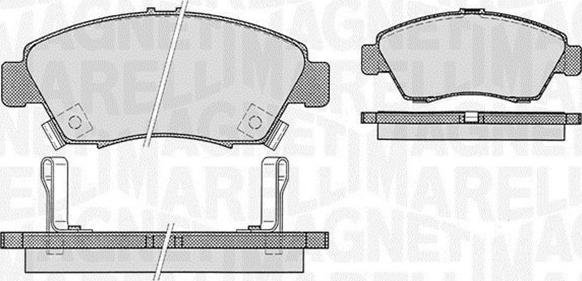 Magneti Marelli 363916060275 - Kit pastiglie freno, Freno a disco autozon.pro