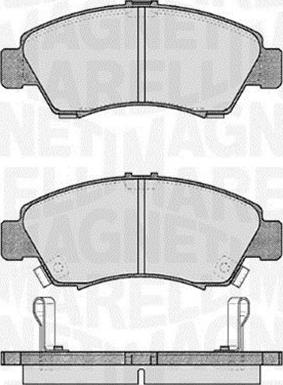 Magneti Marelli 363916060276 - Kit pastiglie freno, Freno a disco autozon.pro