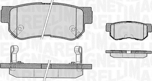 Magneti Marelli 363916060278 - Kit pastiglie freno, Freno a disco autozon.pro