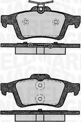 Magneti Marelli 363916060796 - Kit pastiglie freno, Freno a disco autozon.pro