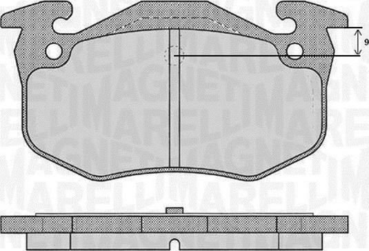 Magneti Marelli 363916060790 - Kit pastiglie freno, Freno a disco autozon.pro