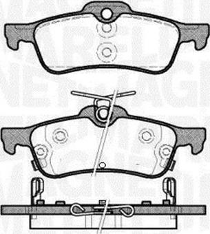 Magneti Marelli 363916060798 - Kit pastiglie freno, Freno a disco autozon.pro