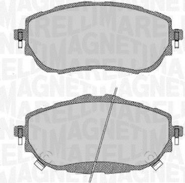 Magneti Marelli 363916060708 - Kit pastiglie freno, Freno a disco autozon.pro