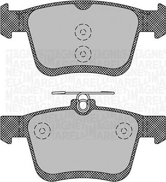 Magneti Marelli 363916060714 - Kit pastiglie freno, Freno a disco autozon.pro