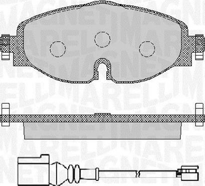 Magneti Marelli 363916060715 - Kit pastiglie freno, Freno a disco autozon.pro