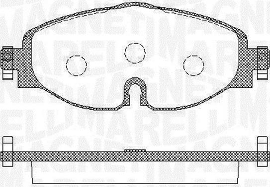 Magneti Marelli 363916060716 - Kit pastiglie freno, Freno a disco autozon.pro