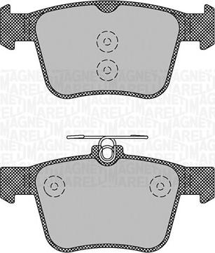 Magneti Marelli 363916060713 - Kit pastiglie freno, Freno a disco autozon.pro