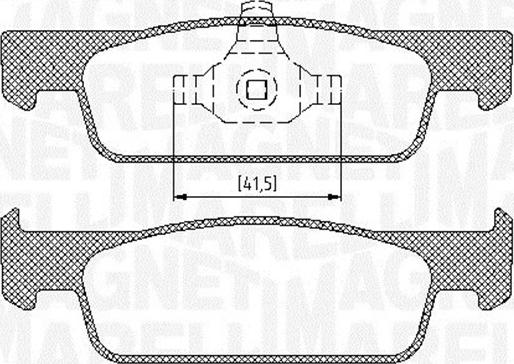 Magneti Marelli 363916060717 - Kit pastiglie freno, Freno a disco autozon.pro