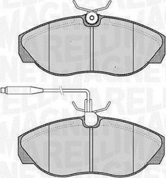 Magneti Marelli 363916060789 - Kit pastiglie freno, Freno a disco autozon.pro