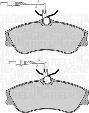 Magneti Marelli 363916060786 - Kit pastiglie freno, Freno a disco autozon.pro