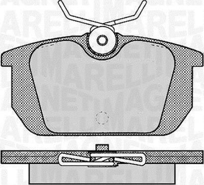 Magneti Marelli 363916060783 - Kit pastiglie freno, Freno a disco autozon.pro