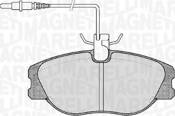 Magneti Marelli 363916060787 - Kit pastiglie freno, Freno a disco autozon.pro