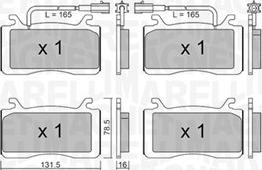 Magneti Marelli 363916061199 - Kit pastiglie freno, Freno a disco autozon.pro