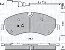 Magneti Marelli 363916061165 - Kit pastiglie freno, Freno a disco autozon.pro