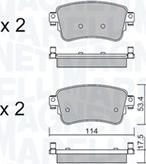 Magneti Marelli 363916061200 - Kit pastiglie freno, Freno a disco autozon.pro