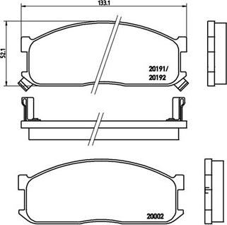 ABEX T6462 - Kit pastiglie freno, Freno a disco autozon.pro