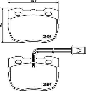 HELLA T0063 - Kit pastiglie freno, Freno a disco autozon.pro