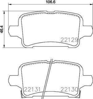 Magneti Marelli 363700459090 - Kit pastiglie freno, Freno a disco autozon.pro