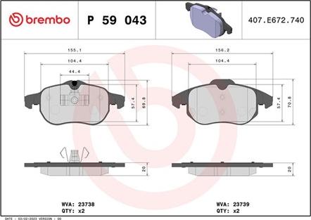 Magneti Marelli 363700459043 - Kit pastiglie freno, Freno a disco autozon.pro