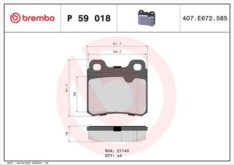 Magneti Marelli 363700459018 - Kit pastiglie freno, Freno a disco autozon.pro