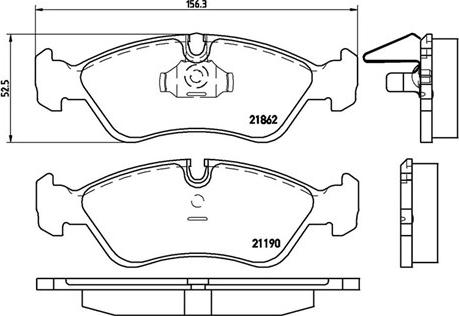 Magneti Marelli 363700459017 - Kit pastiglie freno, Freno a disco autozon.pro