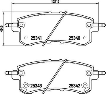 ATE 605672 - Kit pastiglie freno, Freno a disco autozon.pro