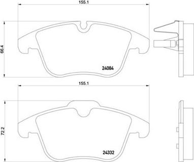 Magneti Marelli 363700461106 - Kit pastiglie freno, Freno a disco autozon.pro