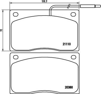 Magneti Marelli 363700468012 - Kit pastiglie freno, Freno a disco autozon.pro