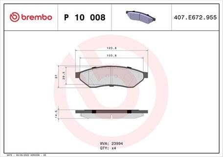 Magneti Marelli 363700410008 - Kit pastiglie freno, Freno a disco autozon.pro