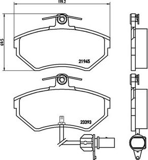 Magneti Marelli 363700485044 - Kit pastiglie freno, Freno a disco autozon.pro