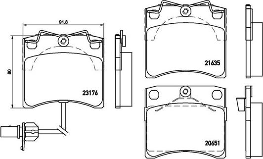 Magneti Marelli 363700485048 - Kit pastiglie freno, Freno a disco autozon.pro