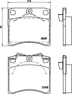 Magneti Marelli 363700485027 - Kit pastiglie freno, Freno a disco autozon.pro