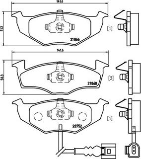 Magneti Marelli 363700485071 - Kit pastiglie freno, Freno a disco autozon.pro