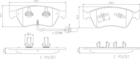 Magneti Marelli 363700485102 - Kit pastiglie freno, Freno a disco autozon.pro