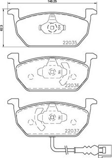 Magneti Marelli 363700485137 - Kit pastiglie freno, Freno a disco autozon.pro